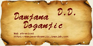 Damjana Doganjić vizit kartica